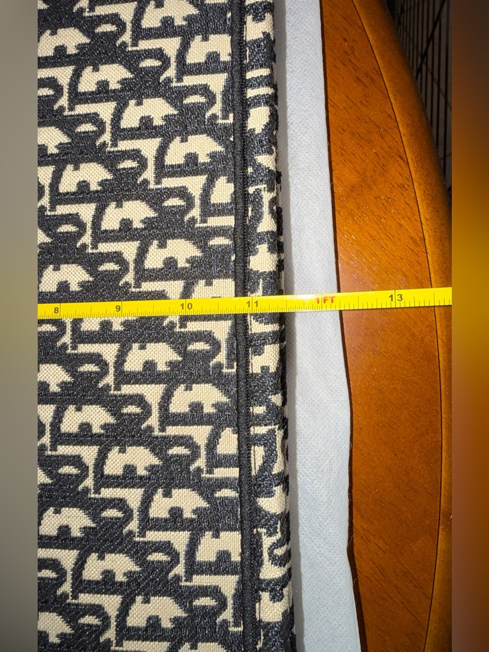 Medium canvas book tote black/cream NWT - Picture 10 of 10